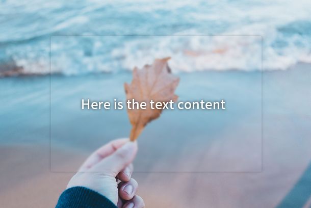 How to Realize the Blur Effect of Background Image on Frosted Glass in HTML5