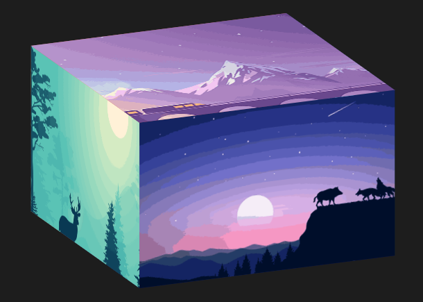 JQuery/CSS3 3D how to Realize the Rotating box Animation