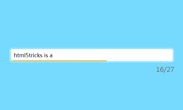 RectJS Based Text box Word Limit Animation