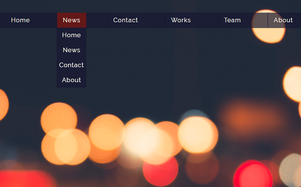 Pure CSS3 Drop-Down Menu Navigation Sub-Menu Animation