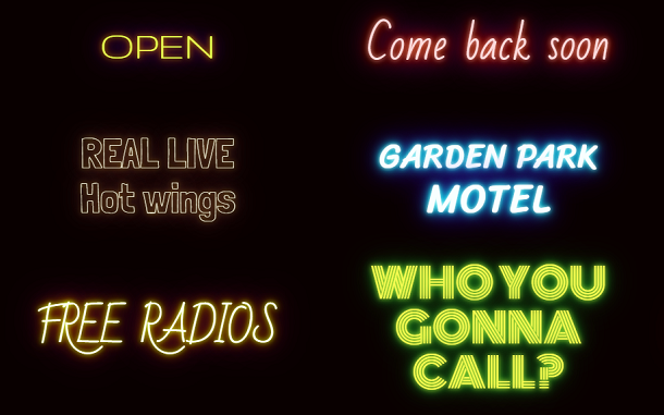 HTML5/CSS3 Cool Shadows Glowing Text Effects Combination