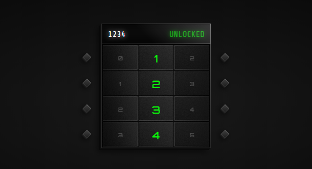 HTML5 Password Unlock Animation