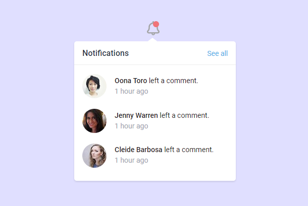 Tooltip User Notification Popup box Based on Vue.js